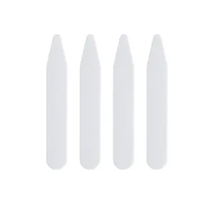 10 Pcs Transparent Plastic Collar Stays