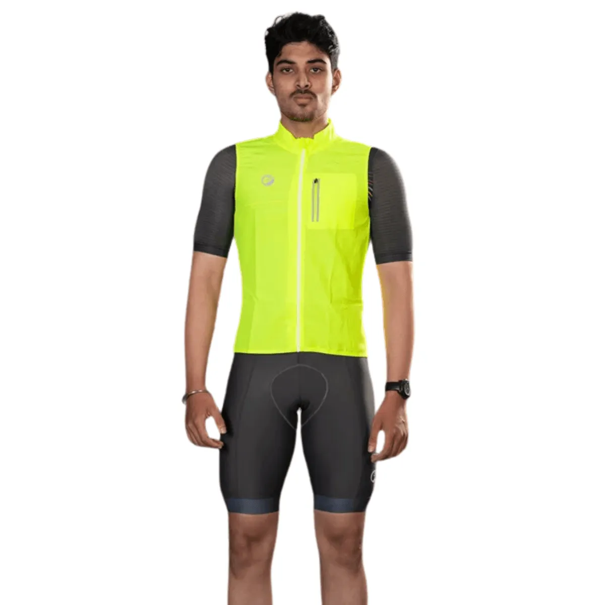 Apace Gilet Sleeveless Cycling Jacket (Neon)