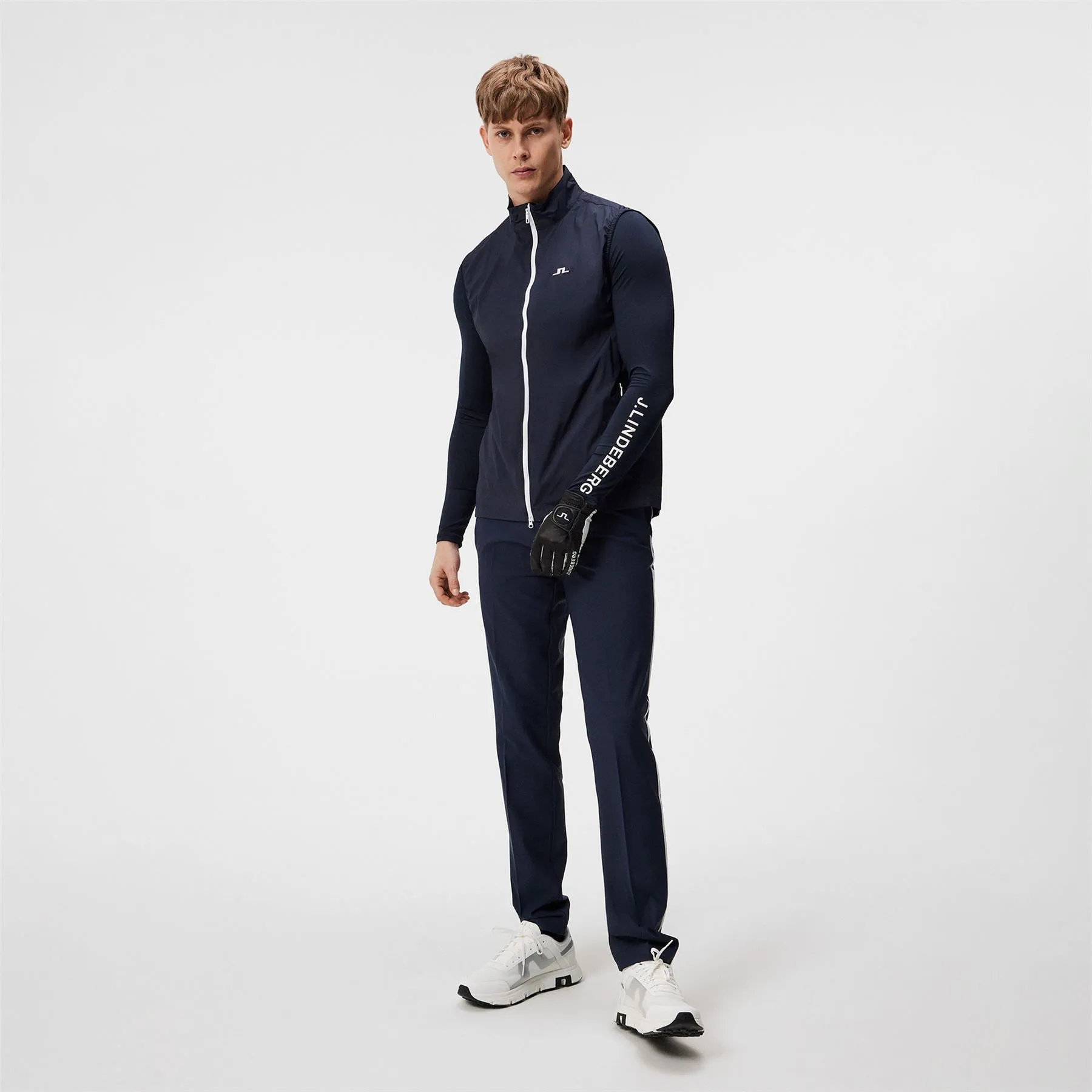 Ash Stretch Light Packable Gilet JL Navy - SS24