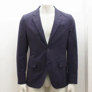 Aubergine Slim Fit Cotton Blazer