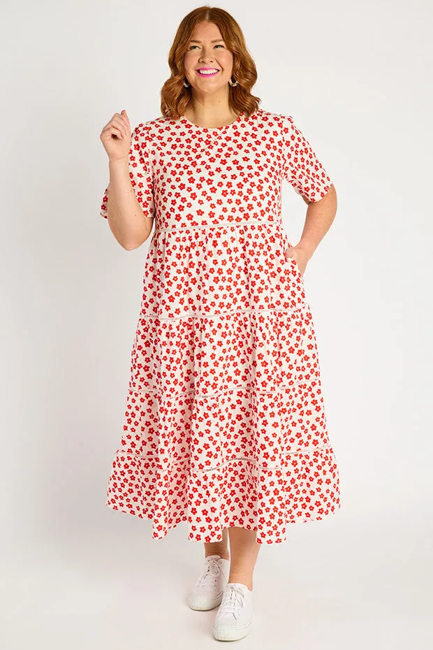 Aurelia White Sweet Daisy Dress