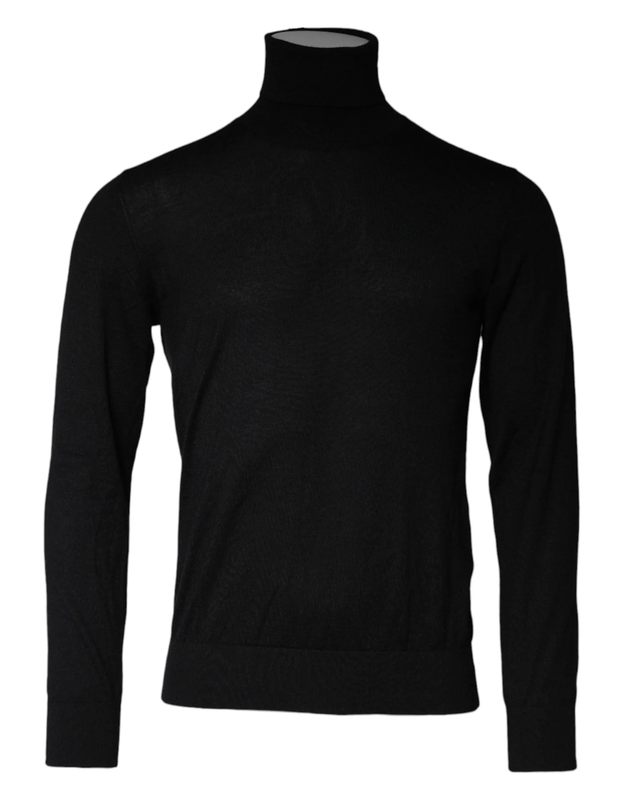 Black LongSleeve Turtleneck Pullover Sweater