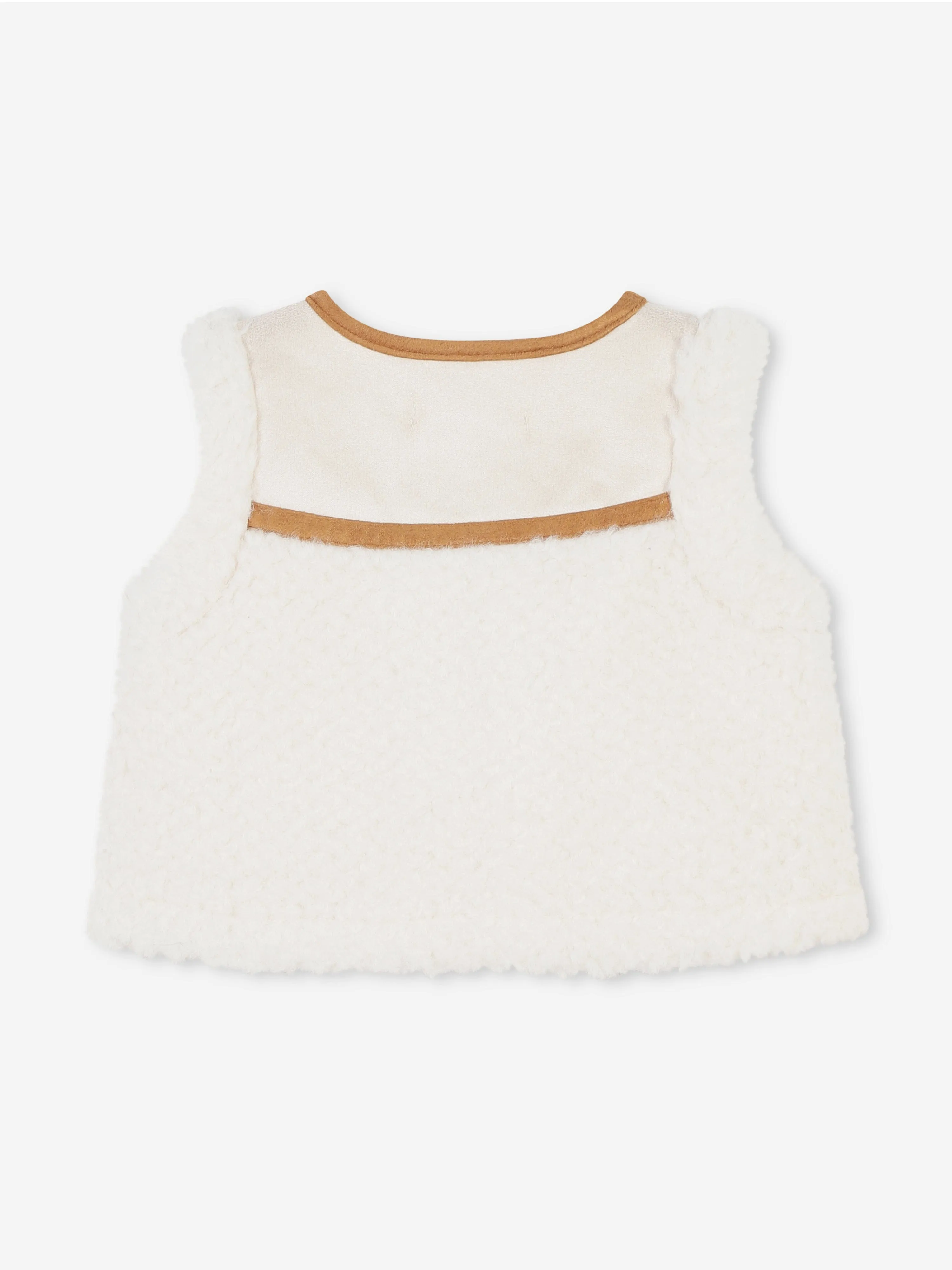 Chloé Baby Girls Shearling Gilet in Ivory