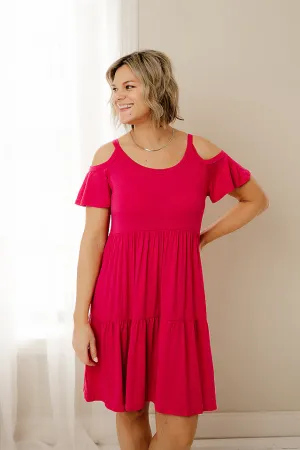 Colder Shoulder Babydoll Dress