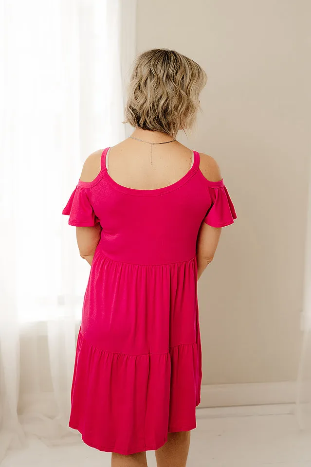 Colder Shoulder Babydoll Dress