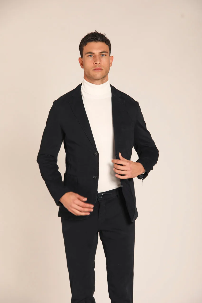 Da Vinci blazer uomo in gabardina regular fit