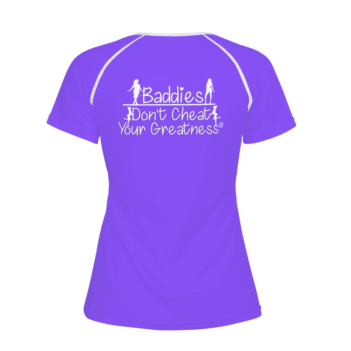 DCYG 24SX Baddies White Logo & Purple  Women's All-Over Print T shirt