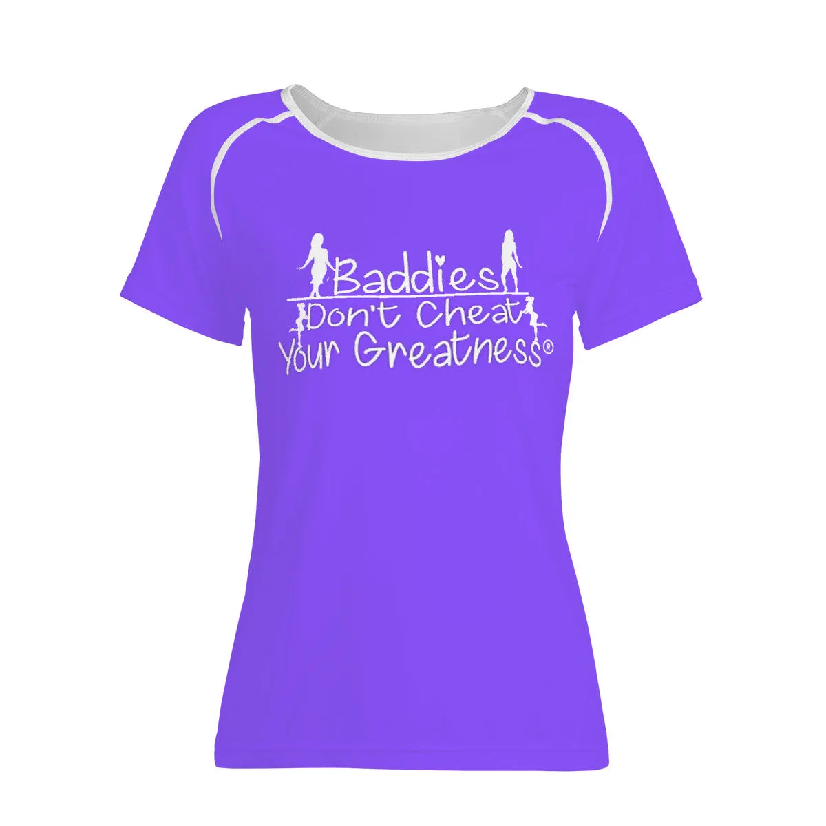 DCYG 24SX Baddies White Logo & Purple  Women's All-Over Print T shirt