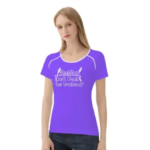 DCYG 24SX Baddies White Logo & Purple  Women's All-Over Print T shirt