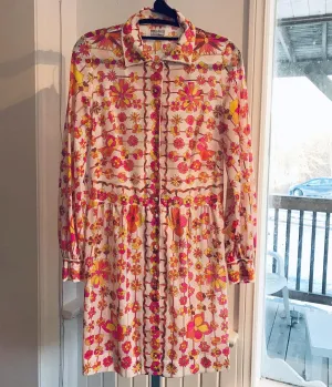 EMILIO PUCCI Vintage for Formfit Rogers Floral Print Blouse Dress