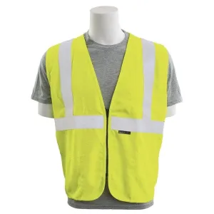 ERB - Class 2 Inherently Flame Resistant Safety Vest, Hi Vis Lime