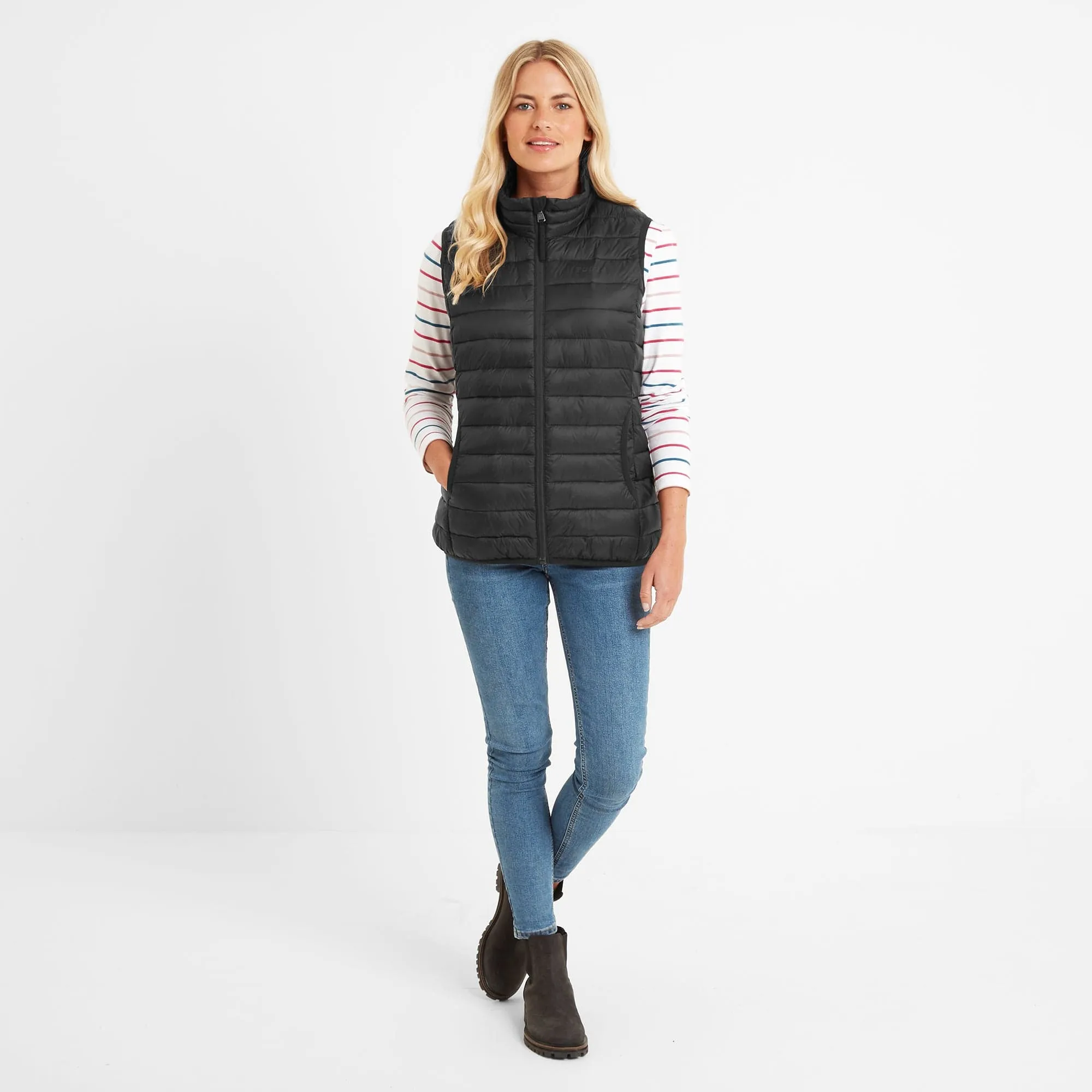 Gibson Womens Insulated Padded Gilet - Black