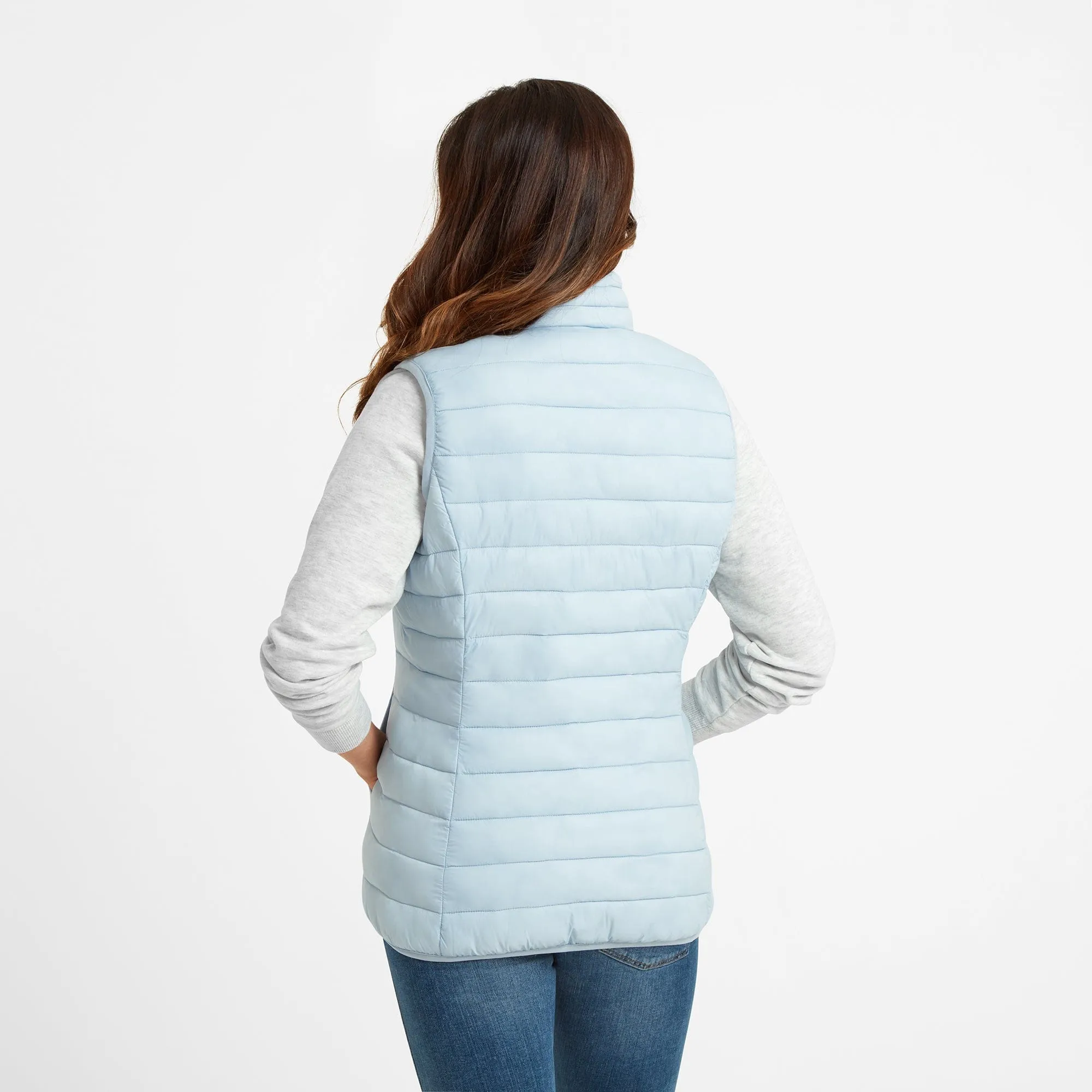 Gibson Womens Insulated Padded Gilet - Ice Blue