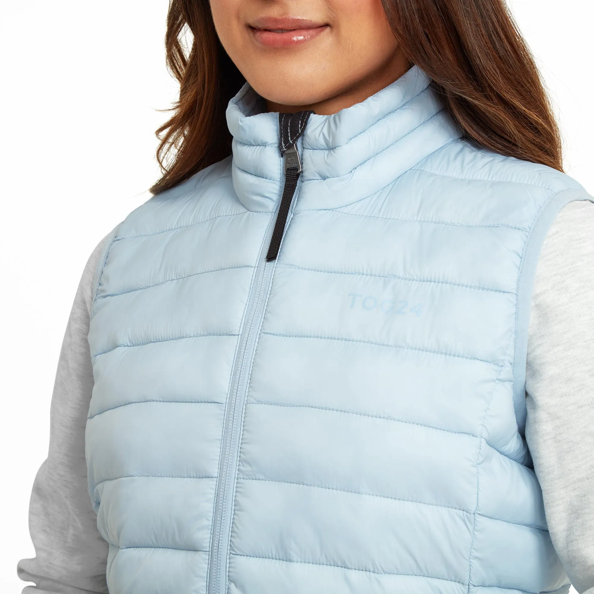 Gibson Womens Insulated Padded Gilet - Ice Blue