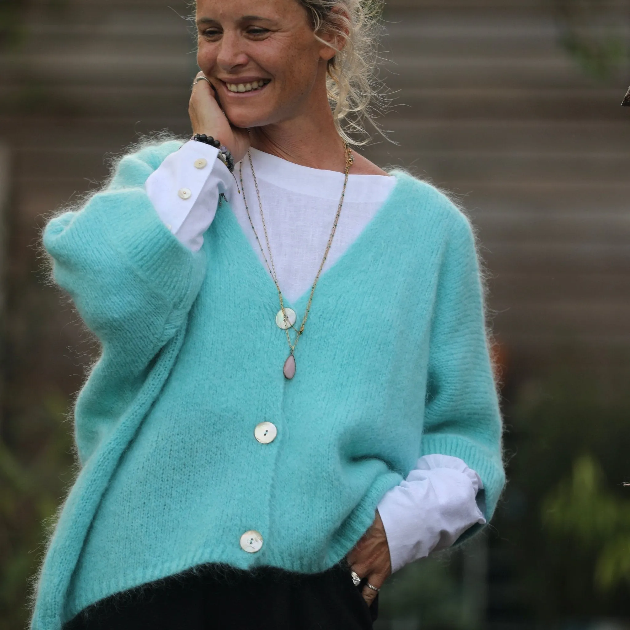 Gilet Hana Turquoise