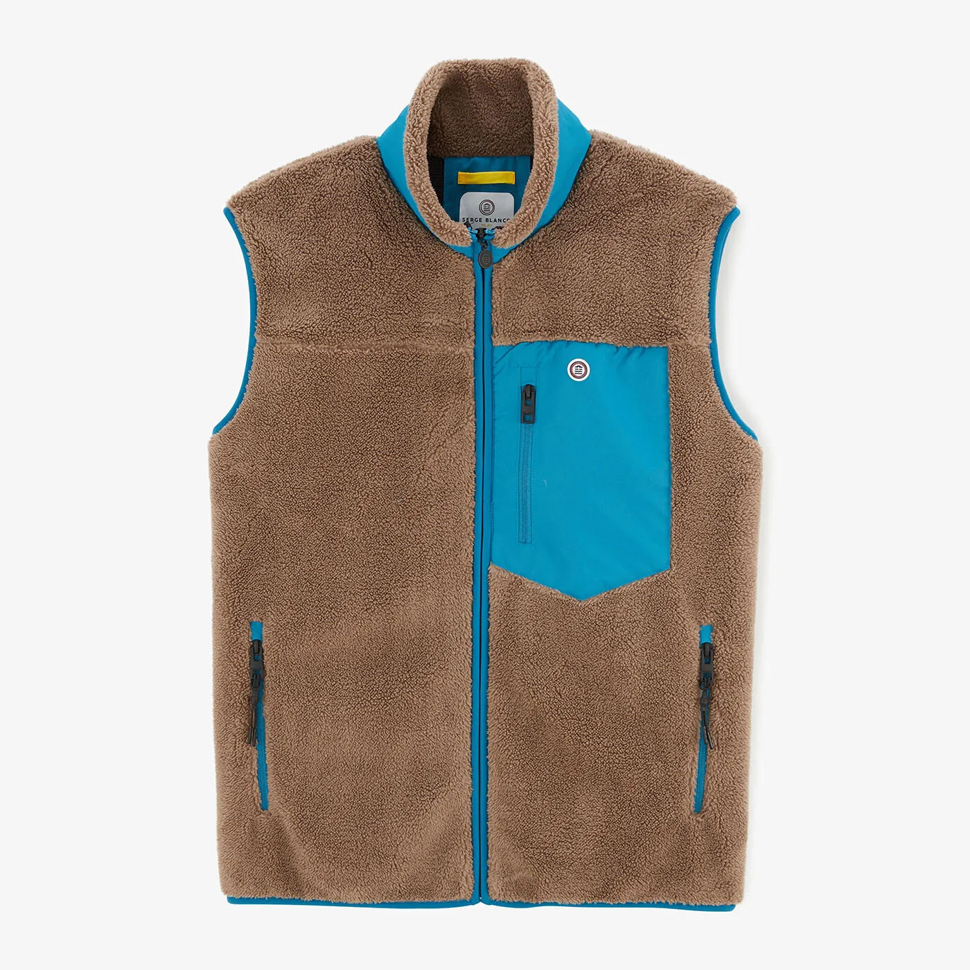 Gilet polaire Montréal marron sans manches