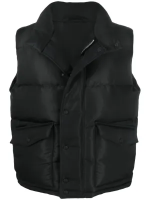 Graffiti-Print Padded Gilet