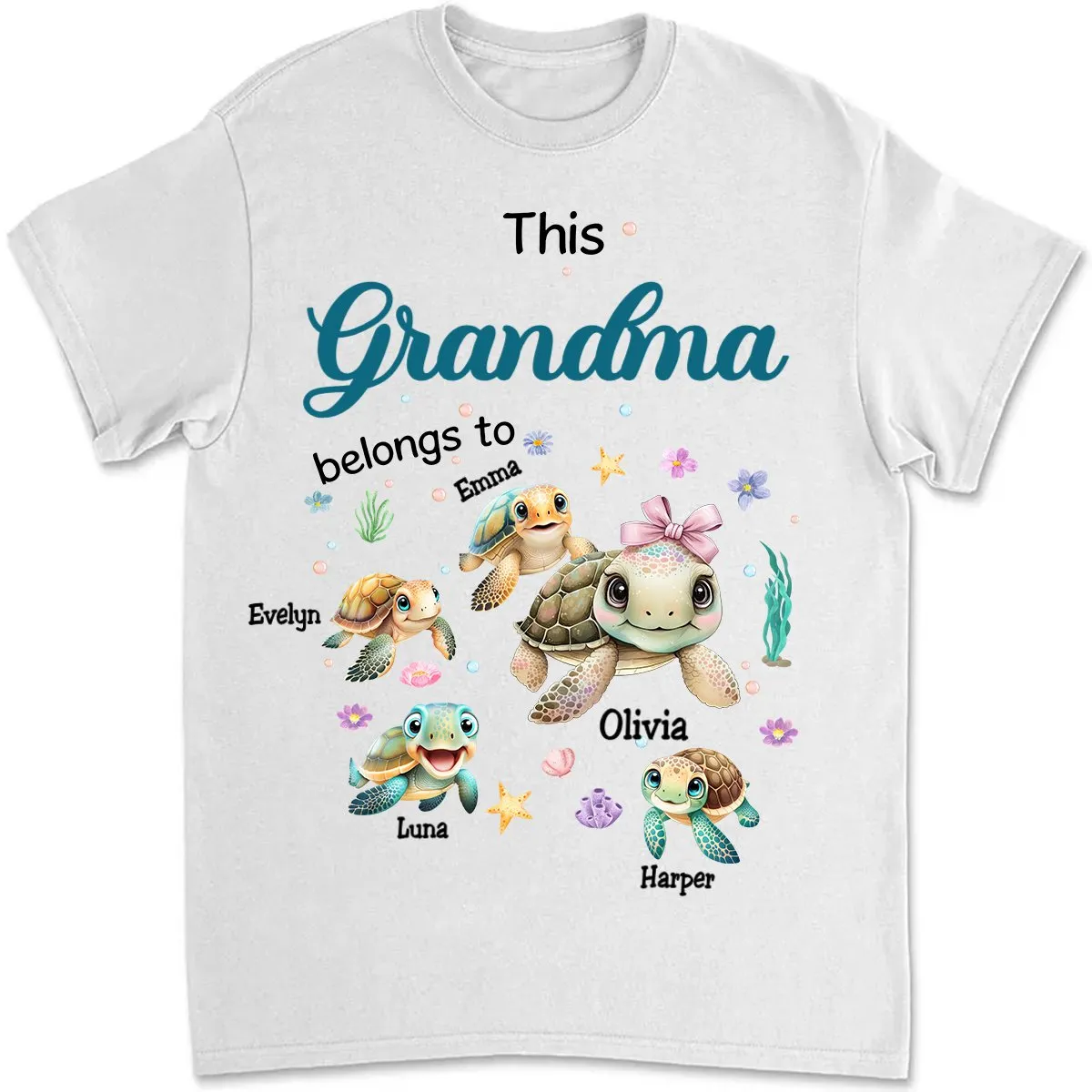 Grandma - This Grandma Belongs To - Personalized T-Shirt