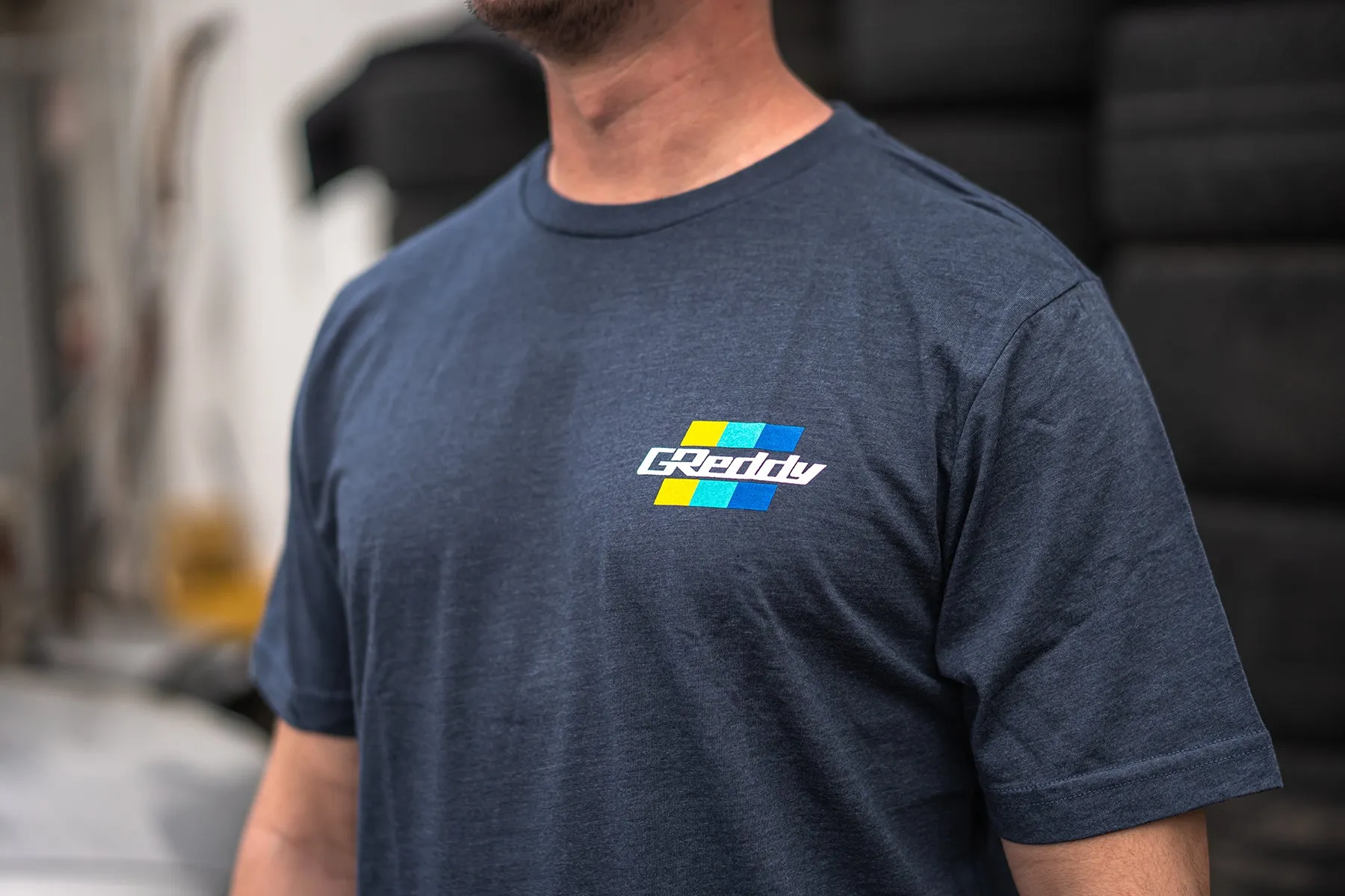 GReddy Katakana Tee - Navy Heather