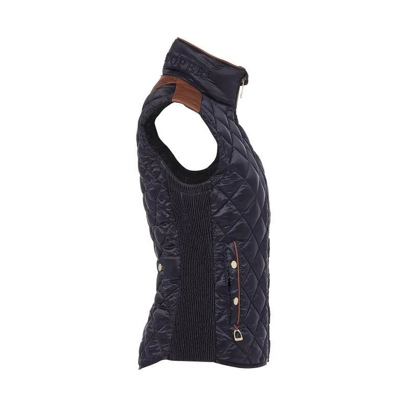 Holland Cooper Diamond Quilt Classic Ladies Gilet - Ink Navy