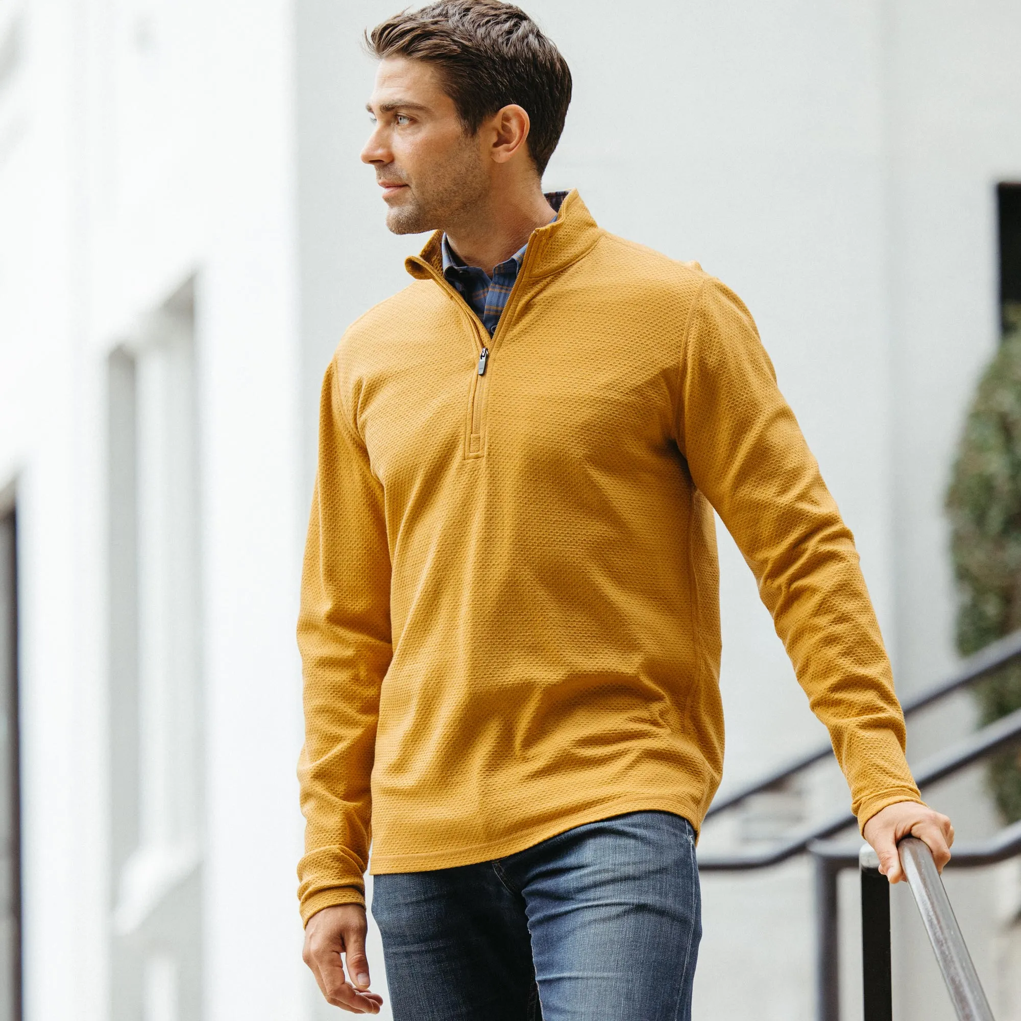 Honeycomb Waffle Quarter-Zip