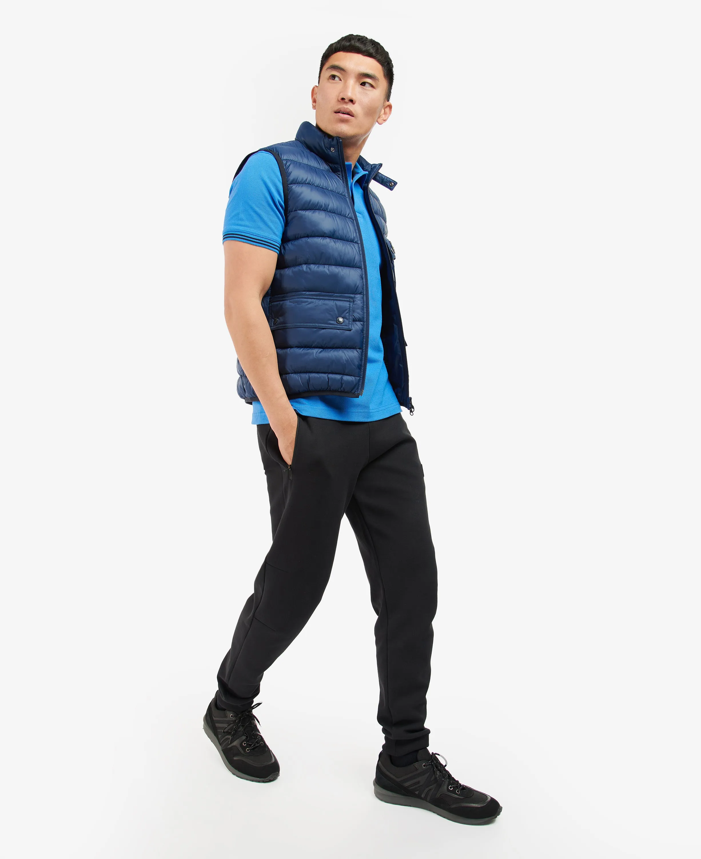 ID60048-Barbour Int Bowsden Gilet Indigo