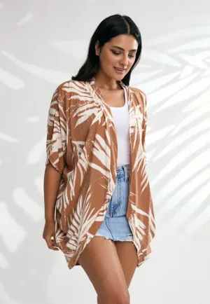 Indii Breeze Short Kimono - Maui Beige