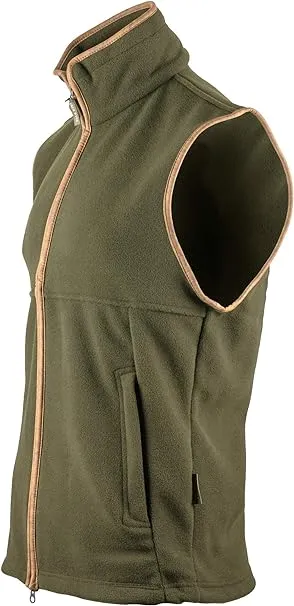 JP Mens Countryman Fleece Gilet Dark Olive