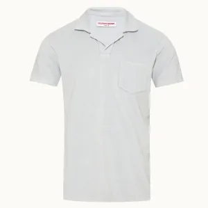 Light Sky Pool Terry Towelling Resort Polo Shirt