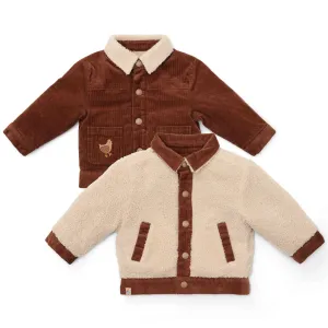 Little Dutch Kleuter Winter Omkeerbare Jas Brown / Sand | Bruin