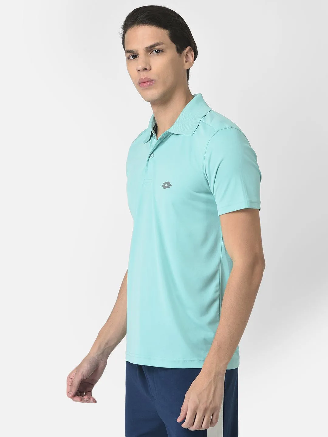 Lotto Men Green Basic Bb Polo