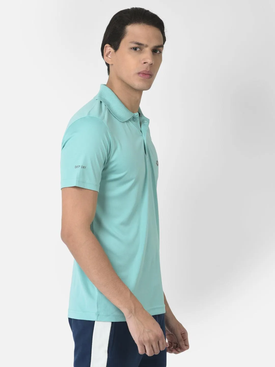 Lotto Men Green Basic Bb Polo