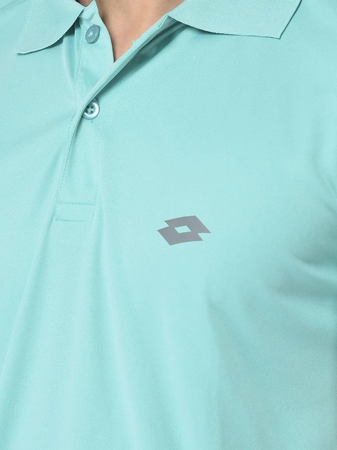 Lotto Men Green Basic Bb Polo