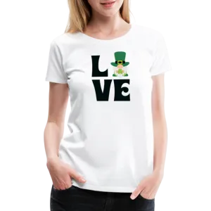 “Love Gnome- St. Patrick’s Day”-Women’s Premium T-Shirt