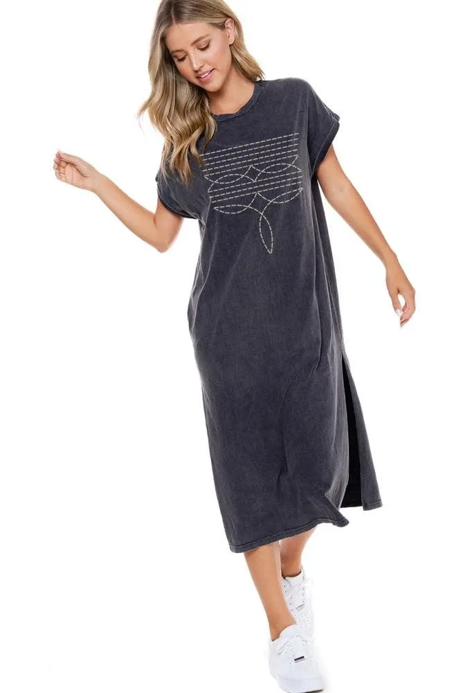 Maxi t shirt dress - Boots