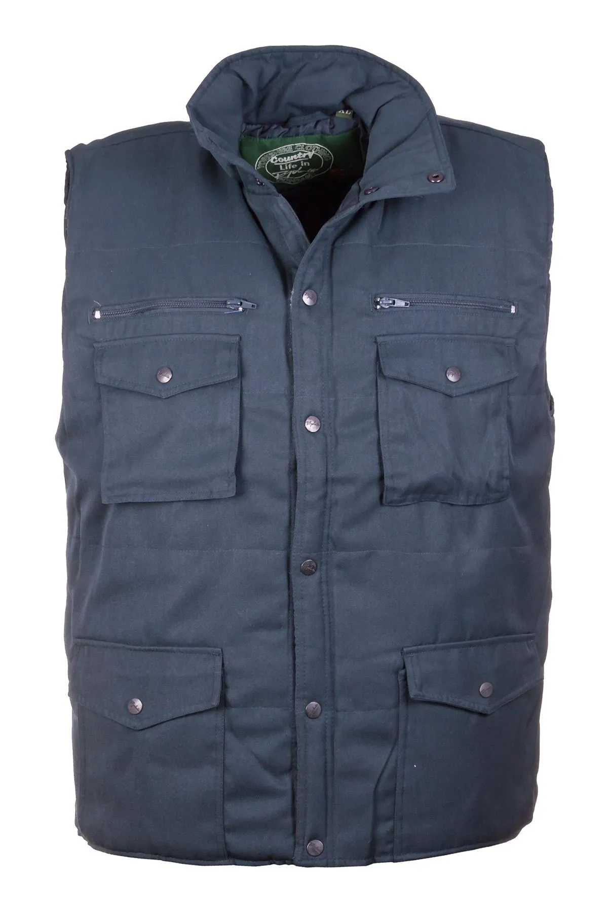 Men's Lightweight Multi Pocket Vest Bodywarmer - 1722