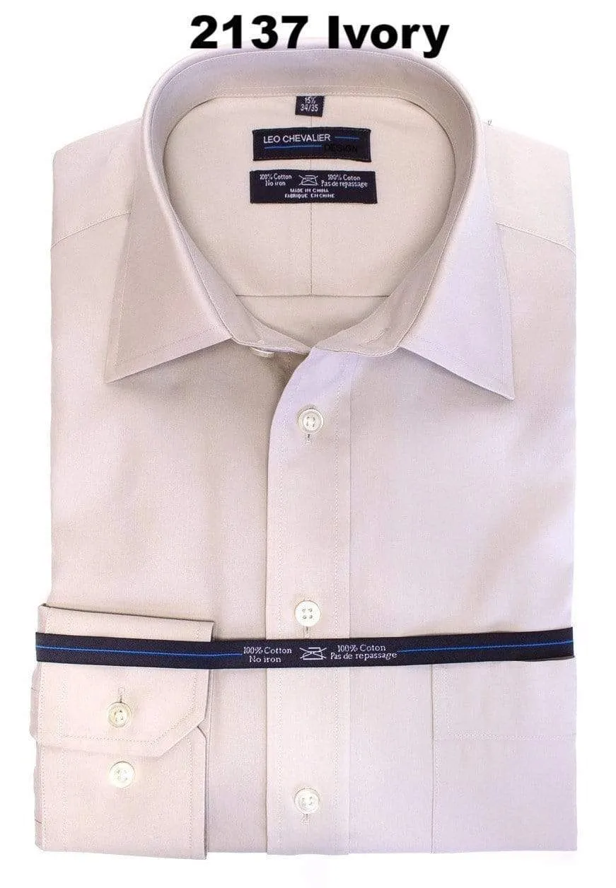 Mens Tall Regular Fit 100% Cotton Non Iron Business Shirts Available In 6 Colors