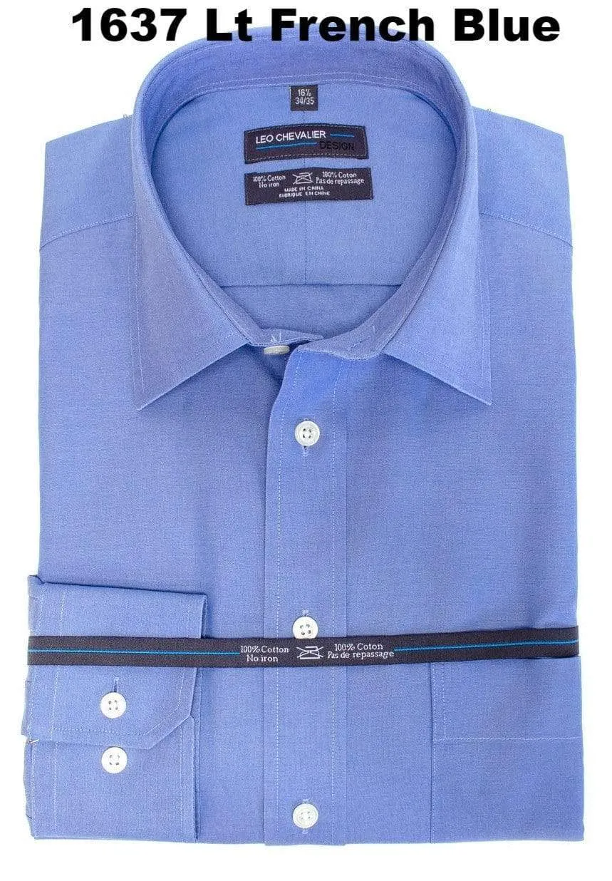 Mens Tall Regular Fit 100% Cotton Non Iron Business Shirts Available In 6 Colors