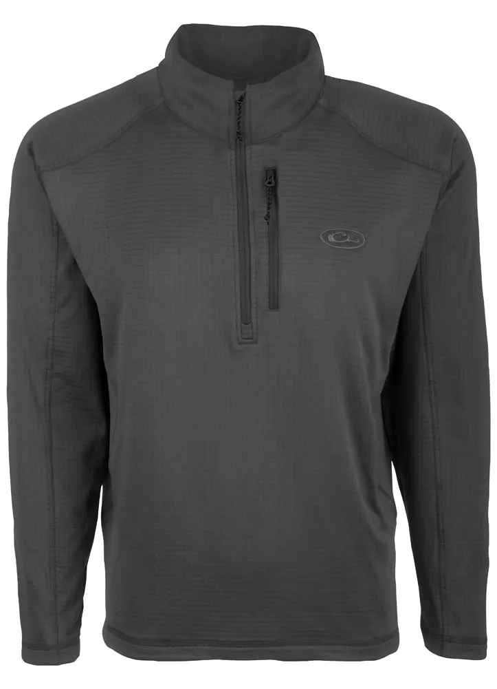 MST Breathelite 1/4 Zip Pullover in Charcoal by Drake