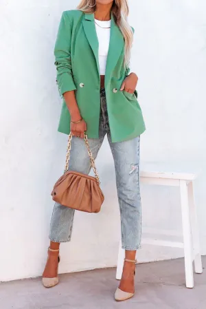 NEW!! Top Notch Boyfriend Blazer in Sea Green