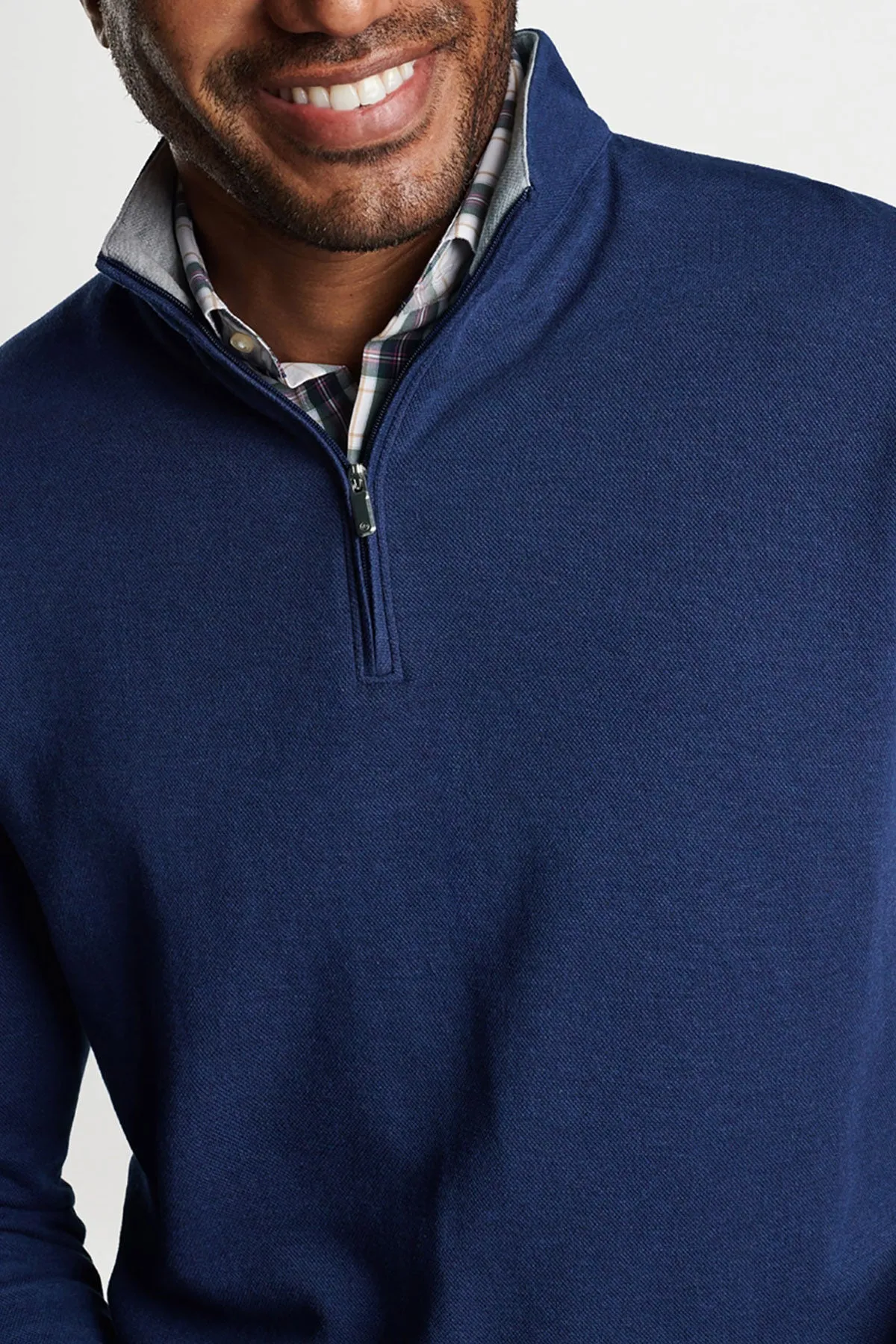 Peter Millar Crown Comfort Quarter-Zip, Navy [GuidePoint Security]