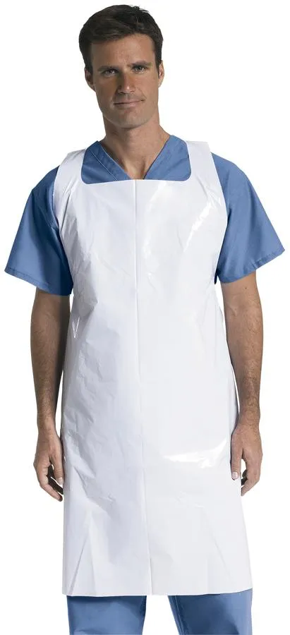 Pullover-Style Apron, White (Case)