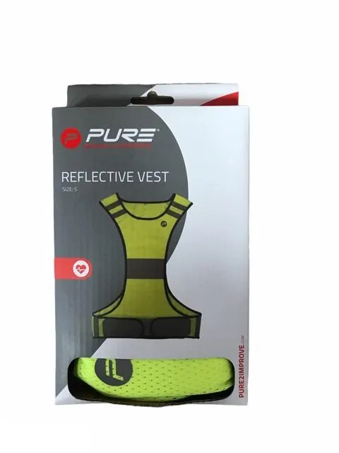 Pure 2Improve pettorina rifrangente per la corsa Reflective Run Vest P2I320150 giallo