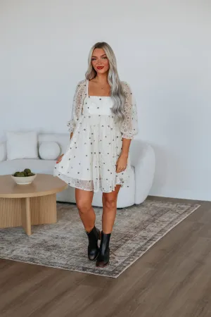 Raya Babydoll Dress - Ivory