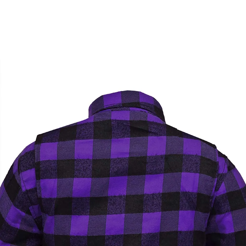 RIDERACT® Women's Reinforced Flannel Shirt Road Series Purple