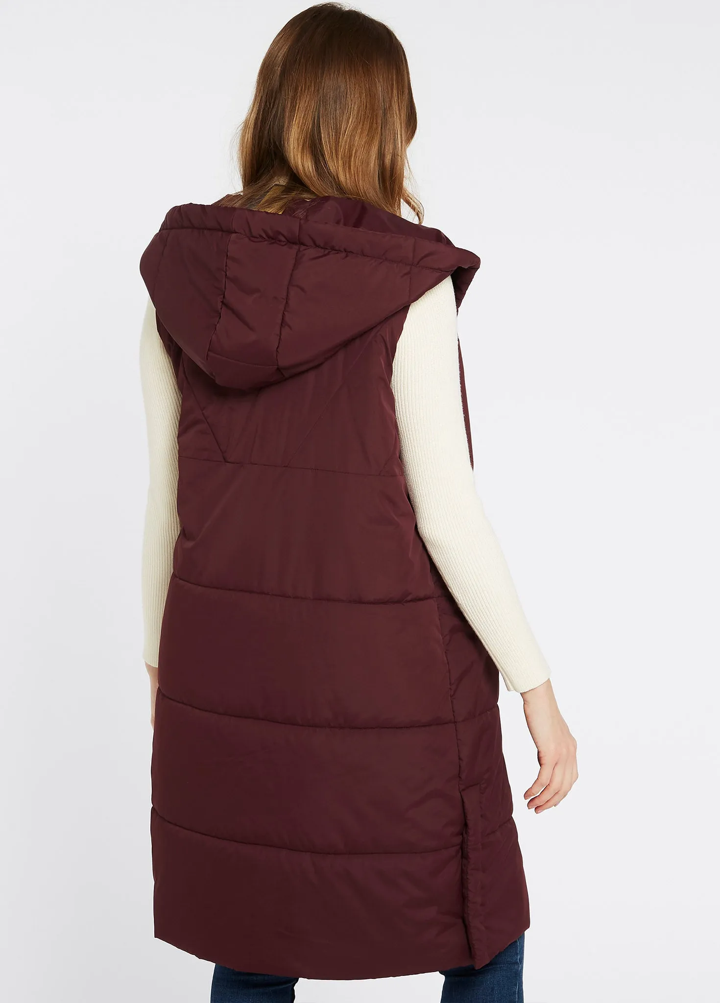 Ryan Women’s Hooded Gilet - Ox Blood