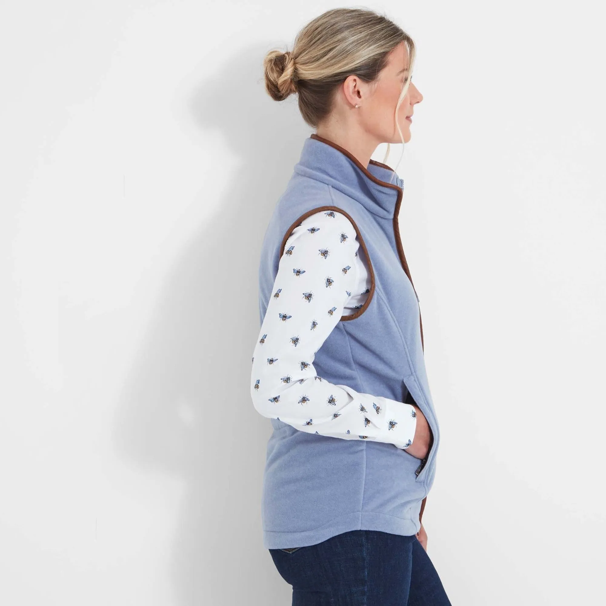 Schoffel Ladies Lyndon Fleece Gilet - Powder Blue