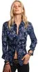 Shangri-la Blue Printed Button Down Shirt by Cino