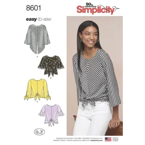 Simplicity Pattern 8601 Women’s Pullover Tops