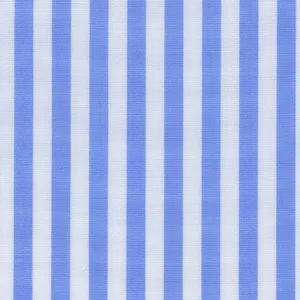 Sky Blue and White Butcher Stripe Classic Custom Shirt 100c 140/2*70 Sap032a